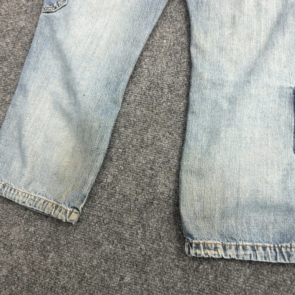 Vintage Aeropostale Capri Jeans Women 5/6 Blue Cotton Cargo Drawstring Y2K Style